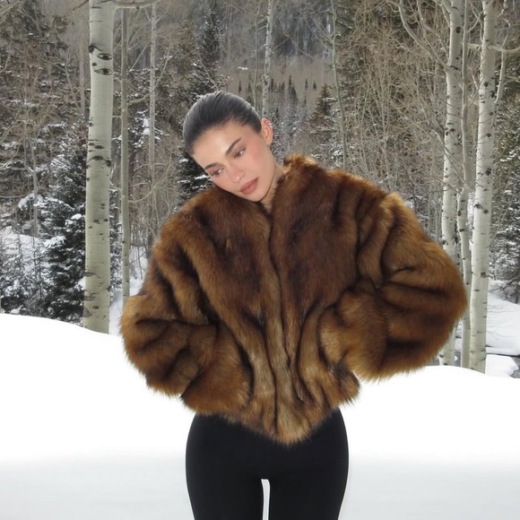 Khy Jackets & Blazers - NWT KHY FAUX FUR JACKET IN CEDAR